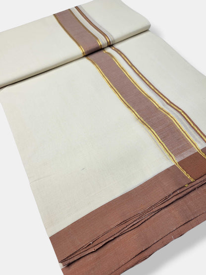 Kerala Balaramapuram Pure Cotton Handloom Mundu/Dhoti