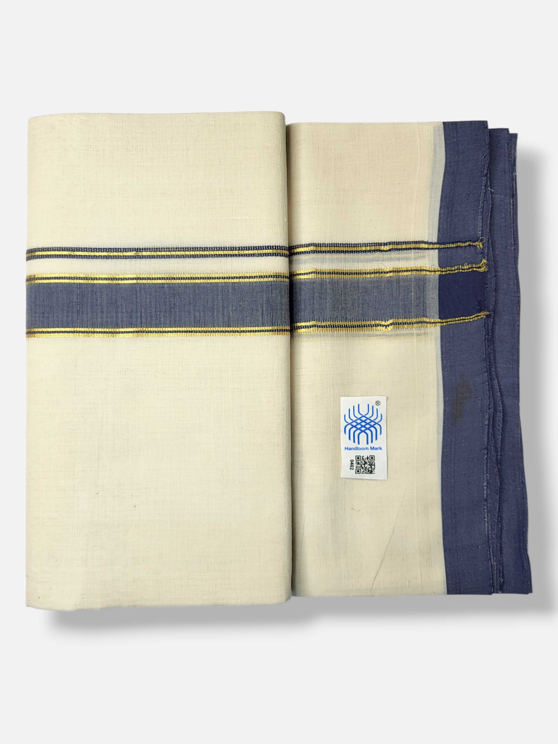 Kerala Balaramapuram Pure Cotton Handloom Mundu/Dhoti