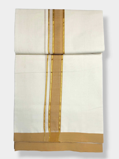 Kerala Balaramapuram Pure Cotton Handloom Mundu/Dhoti