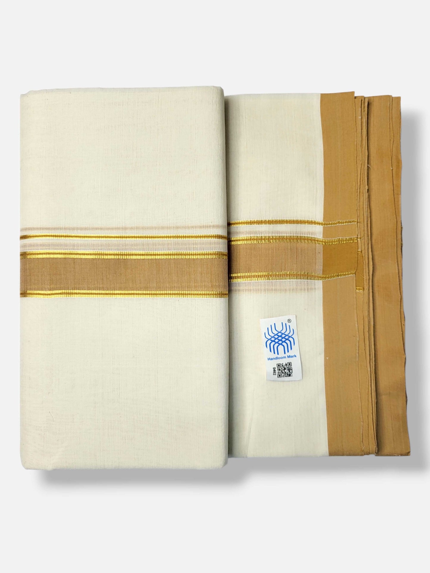 Kerala Balaramapuram Pure Cotton Handloom Mundu/Dhoti