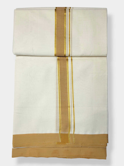 Kerala Balaramapuram Pure Cotton Handloom Mundu/Dhoti