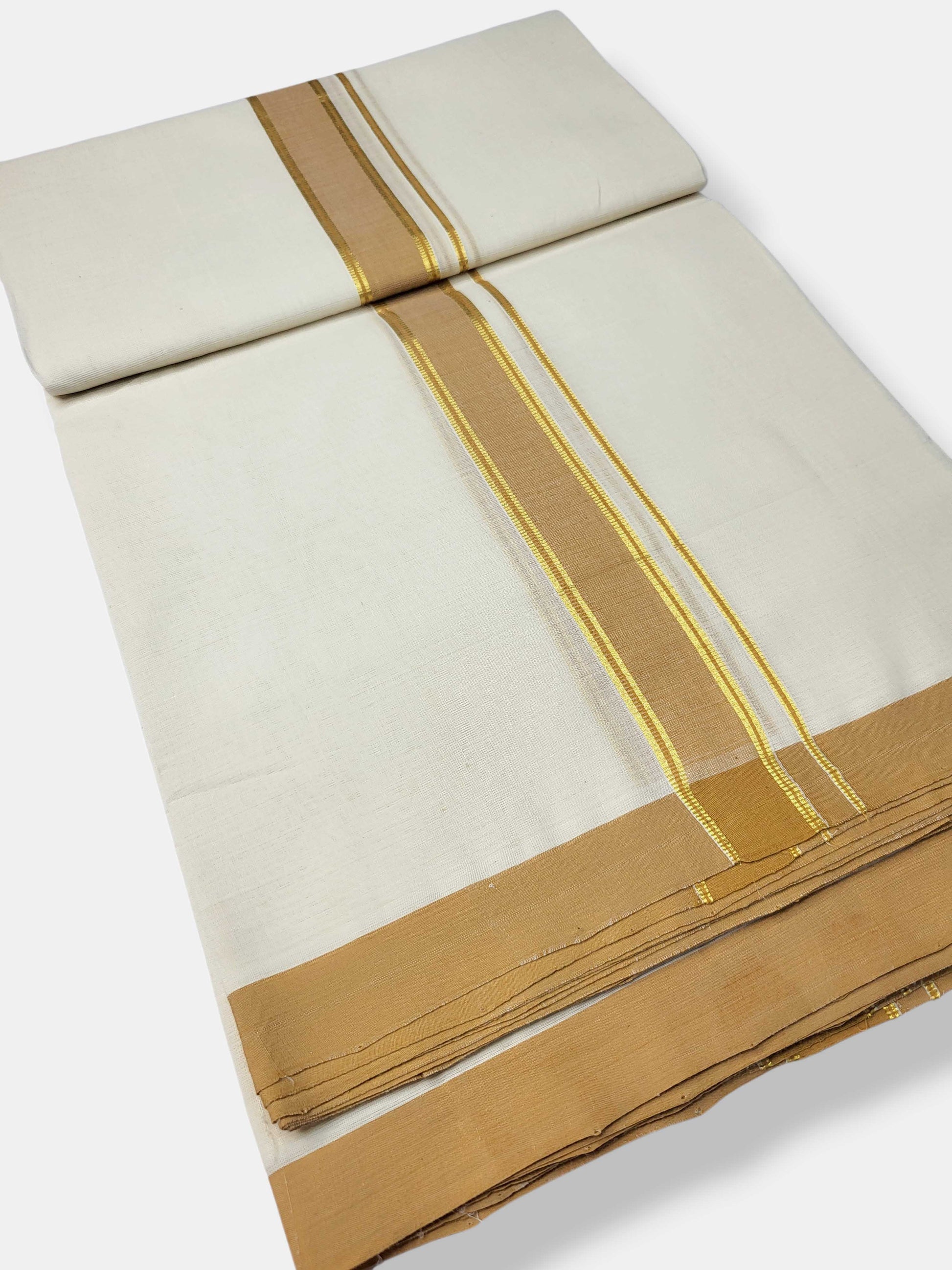 Kerala Balaramapuram Pure Cotton Handloom Mundu/Dhoti