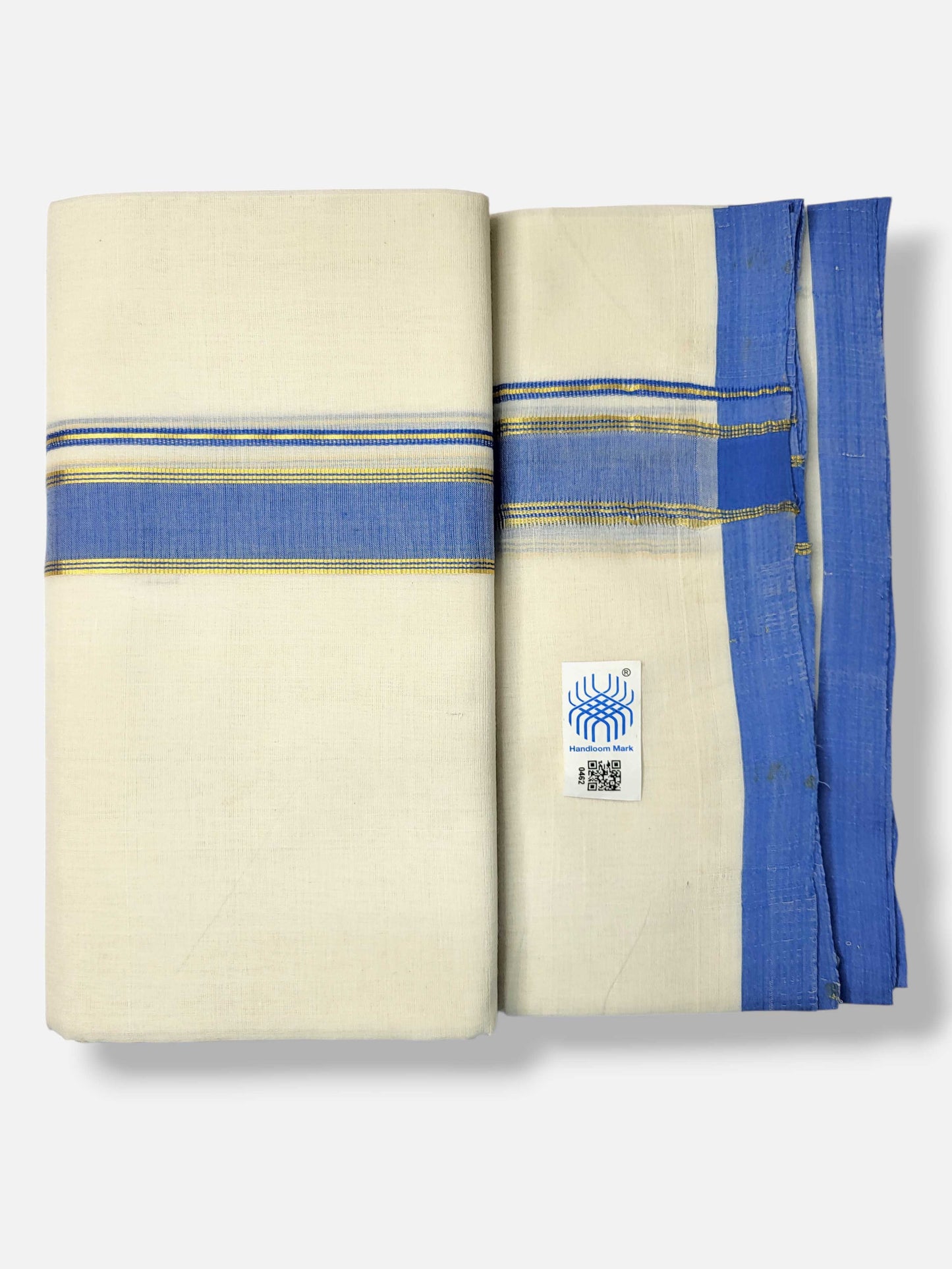 Kerala Balaramapuram Pure Cotton Handloom Mundu/Dhoti
