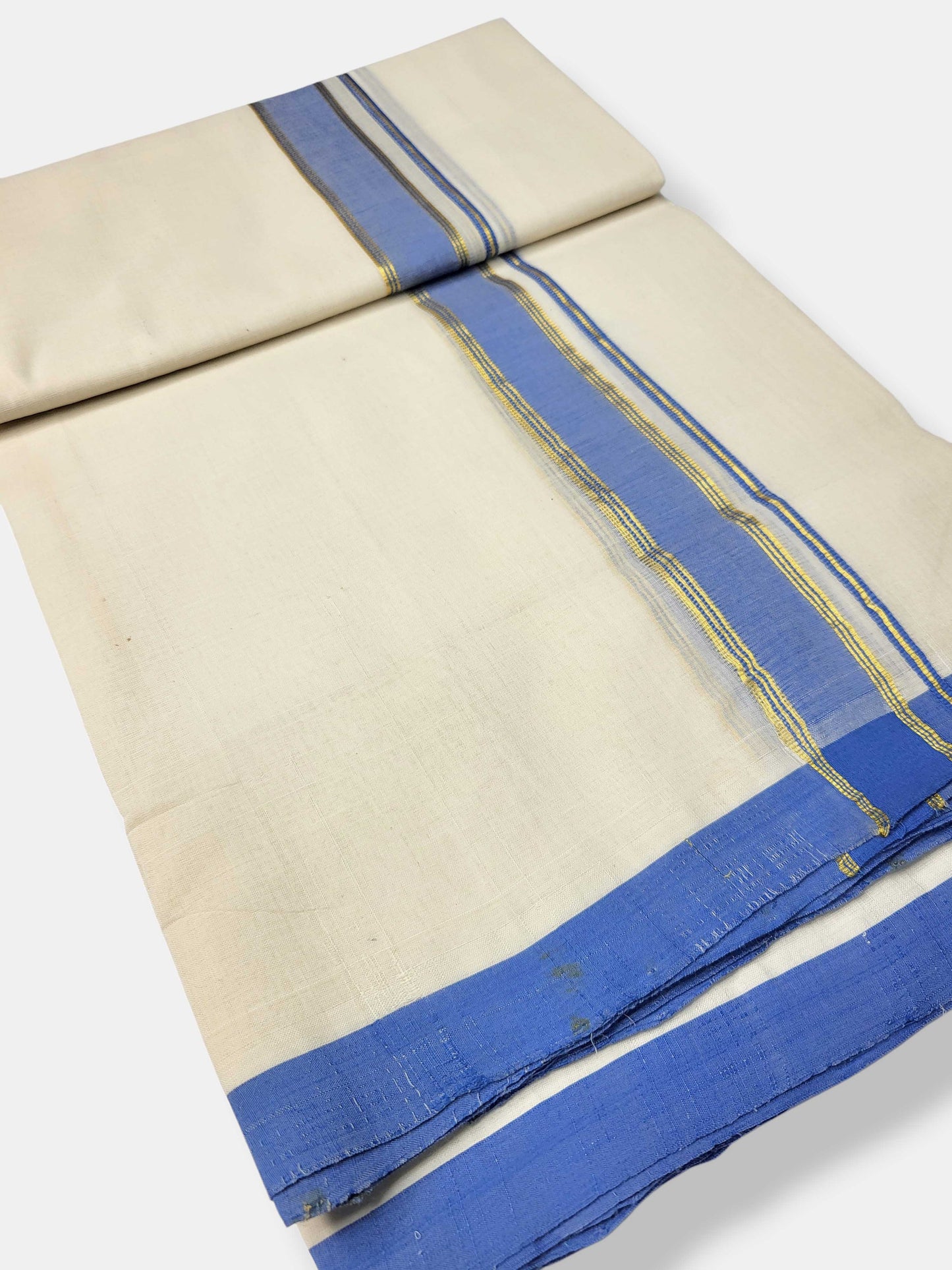 Kerala Balaramapuram Pure Cotton Handloom Mundu/Dhoti