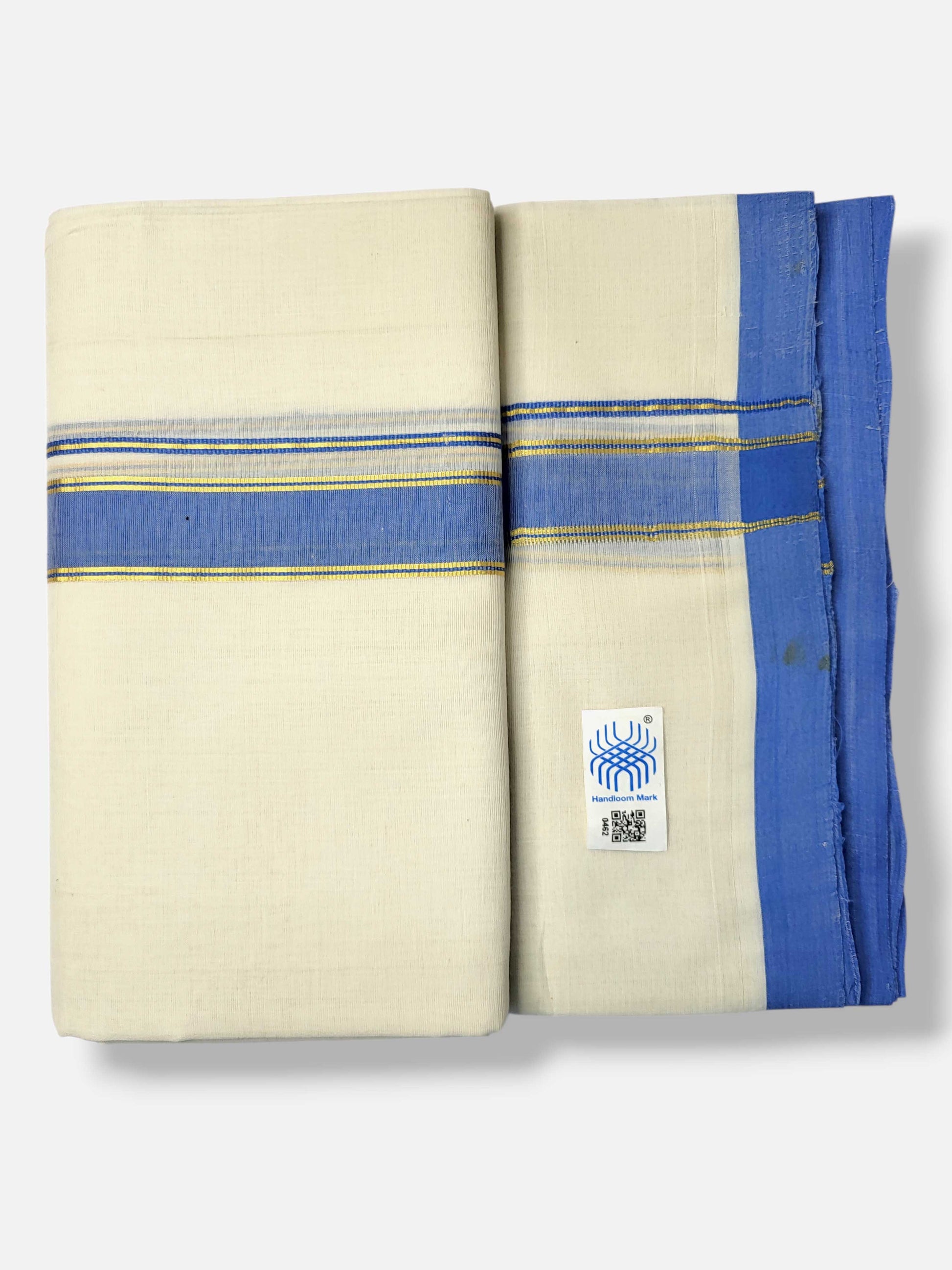 Kerala Balaramapuram Pure Cotton Handloom Mundu/Dhoti