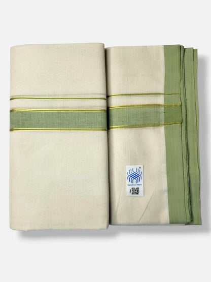 Kerala Balaramapuram Pure Cotton Handloom Mundu/Dhoti