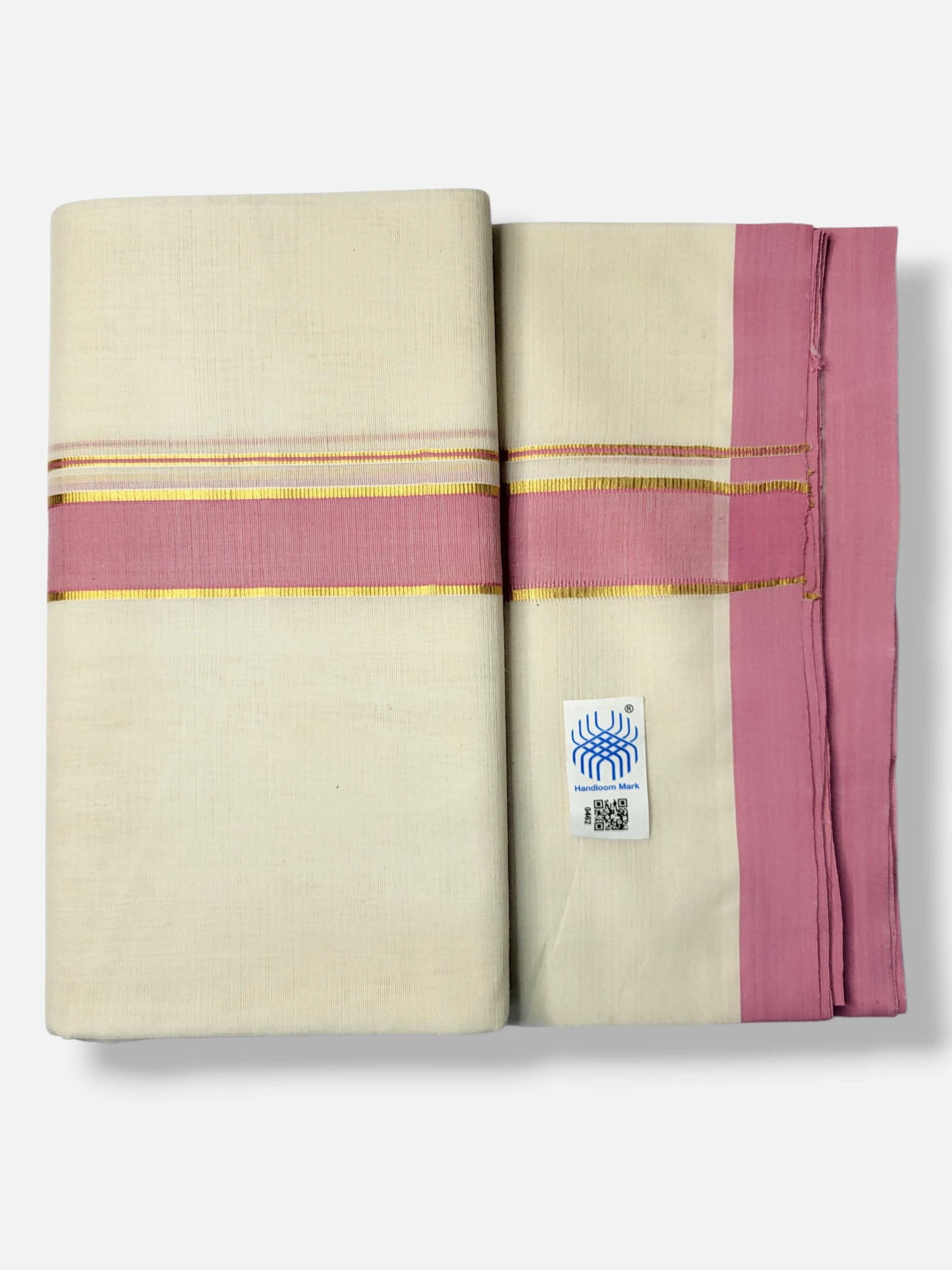 Kerala Balaramapuram Pure Cotton Handloom Mundu/Dhoti
