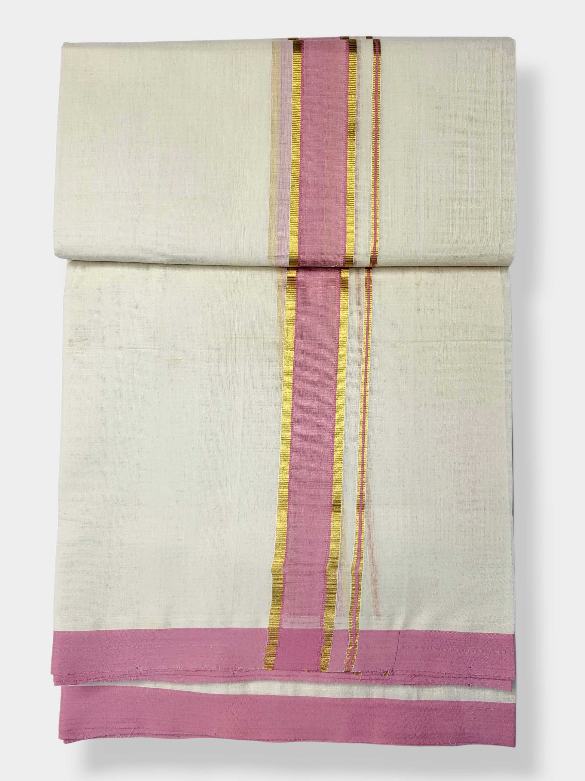 Kerala Balaramapuram Pure Cotton Handloom Mundu/Dhoti
