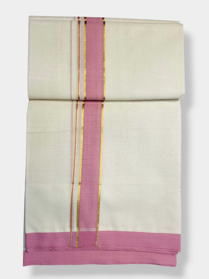 Kerala Balaramapuram Pure Cotton Handloom Mundu/Dhoti