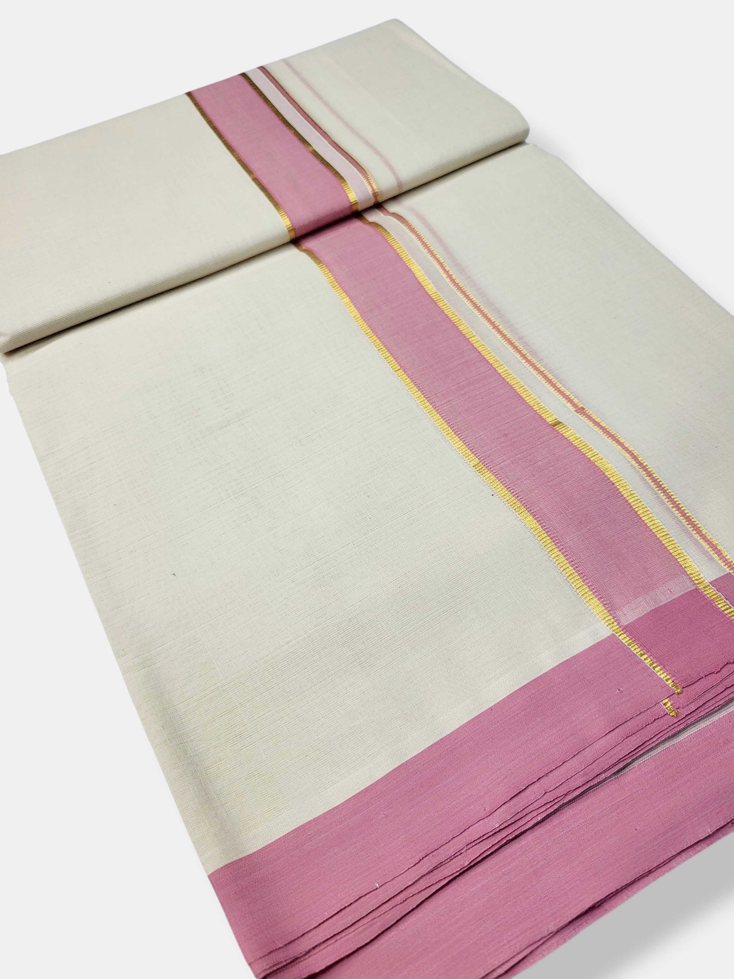 Kerala Balaramapuram Pure Cotton Handloom Mundu/Dhoti