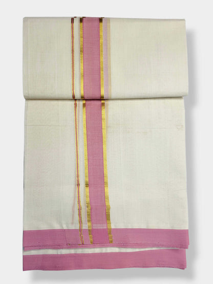 Kerala Balaramapuram Pure Cotton Handloom Mundu/Dhoti