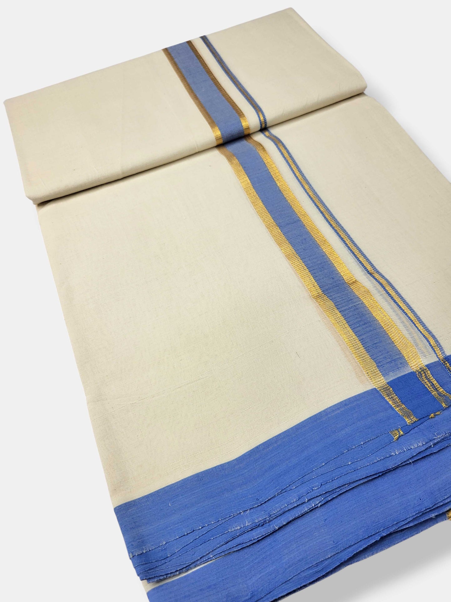 Kerala Balaramapuram Pure Cotton Handloom Mundu/Dhoti