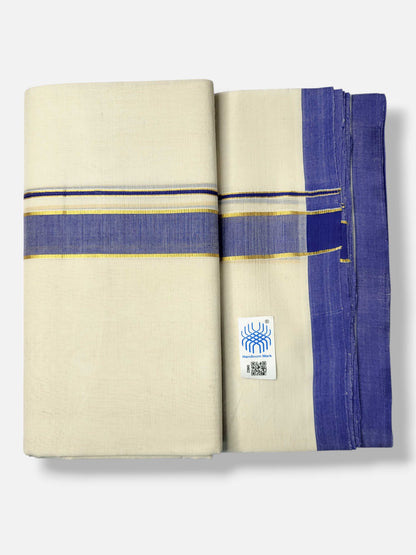 Kerala Balaramapuram Pure Cotton Handloom Mundu/Dhoti