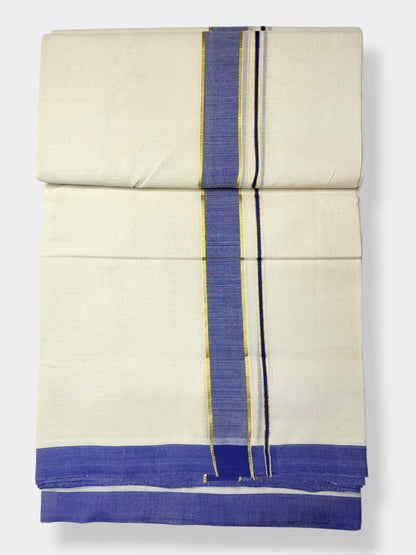 Kerala Balaramapuram Pure Cotton Handloom Mundu/Dhoti