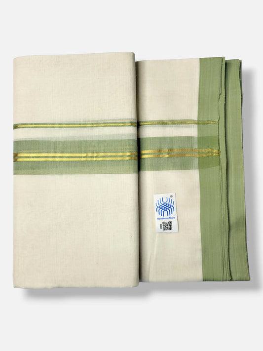 Kerala Balaramapuram Pure Cotton Handloom Mundu/Dhoti