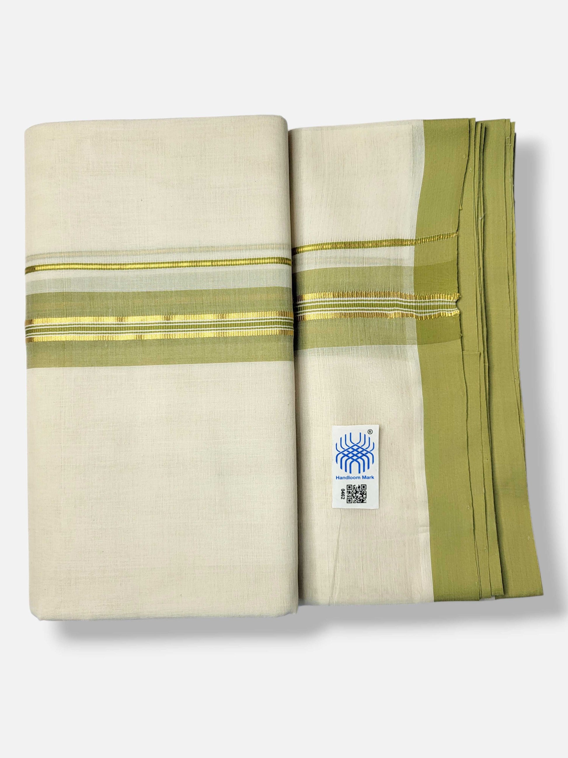 Kerala Balaramapuram Pure Cotton Handloom Mundu/Dhoti