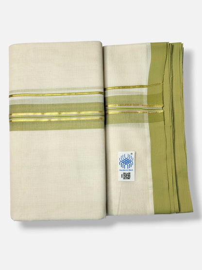 Kerala Balaramapuram Pure Cotton Handloom Mundu/Dhoti