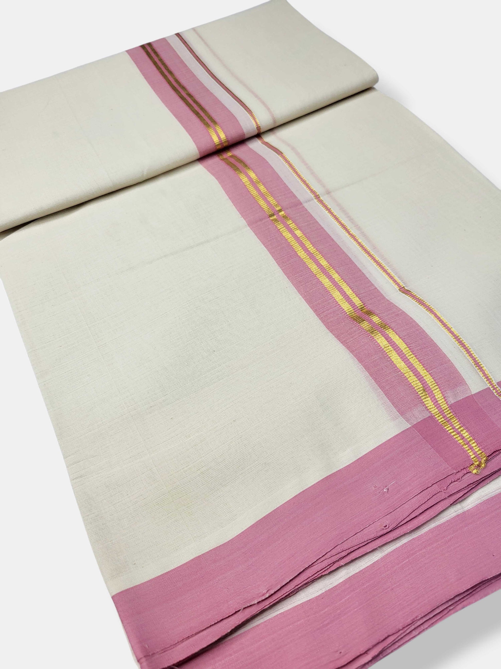 Kerala Balaramapuram Pure Cotton Handloom Mundu/Dhoti