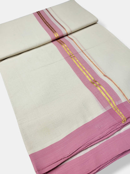 Kerala Balaramapuram Pure Cotton Handloom Mundu/Dhoti