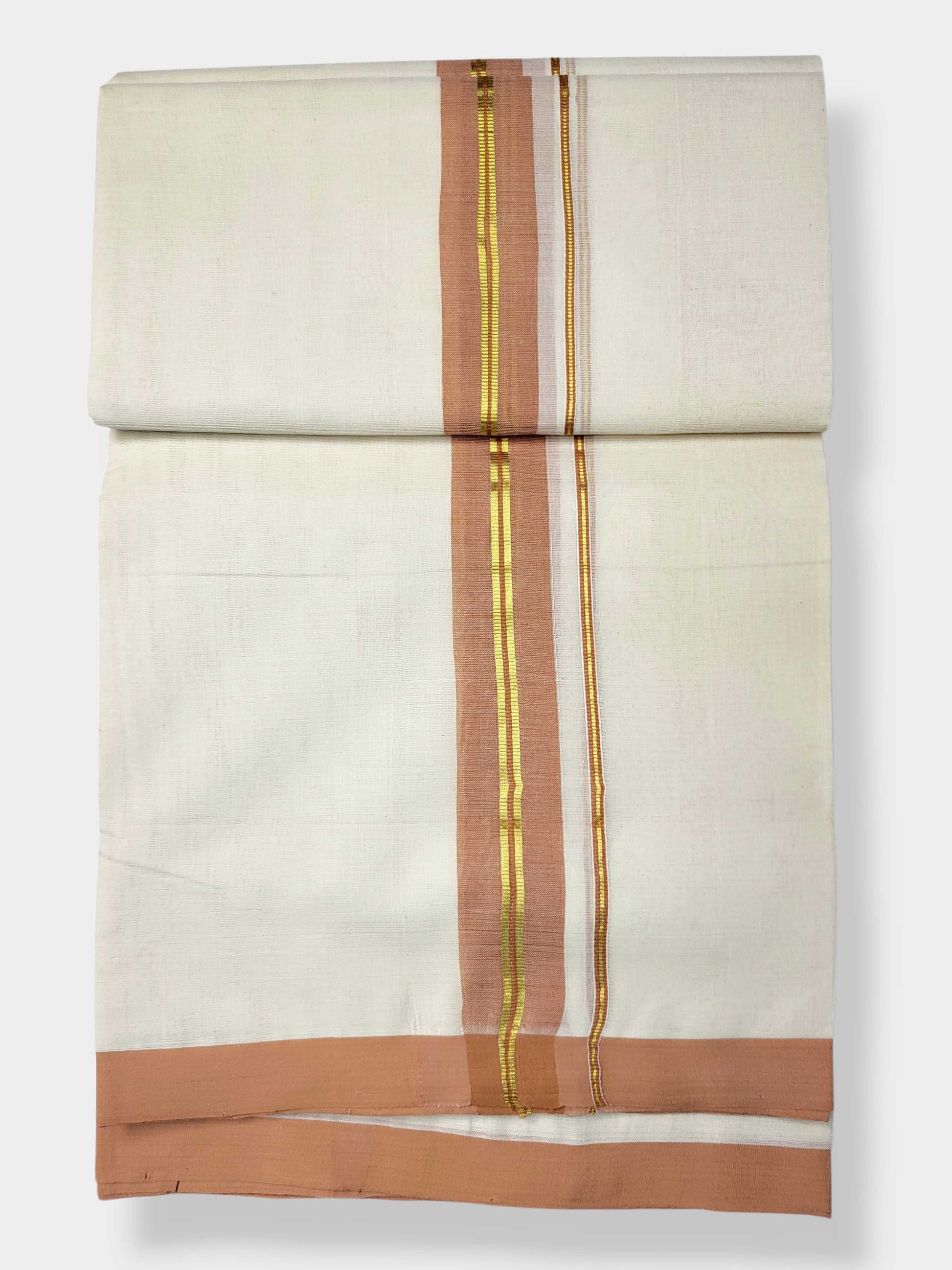 Kerala Balaramapuram Pure Cotton Handloom Mundu/Dhoti