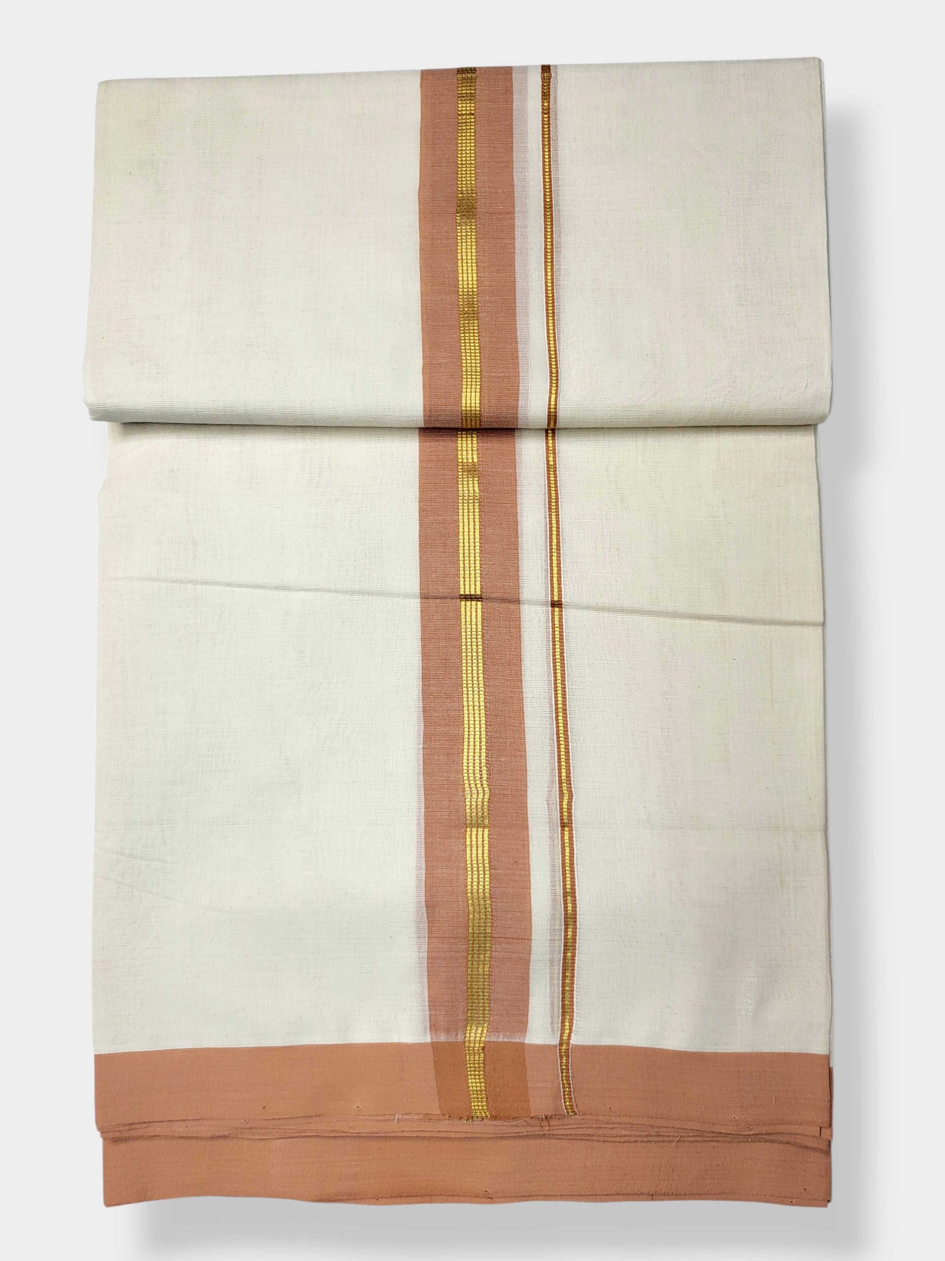 Kerala Balaramapuram Pure Cotton Handloom Mundu/Dhoti