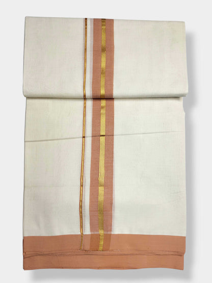 Kerala Balaramapuram Pure Cotton Handloom Mundu/Dhoti