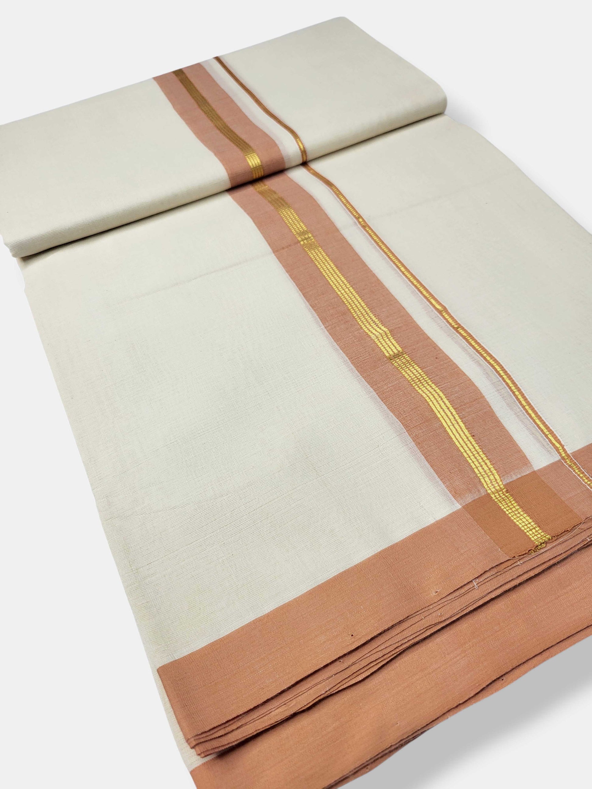 Kerala Balaramapuram Pure Cotton Handloom Mundu/Dhoti