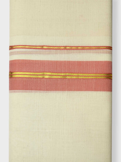 Kerala Balaramapuram Pure Cotton Handloom Mundu/Dhoti
