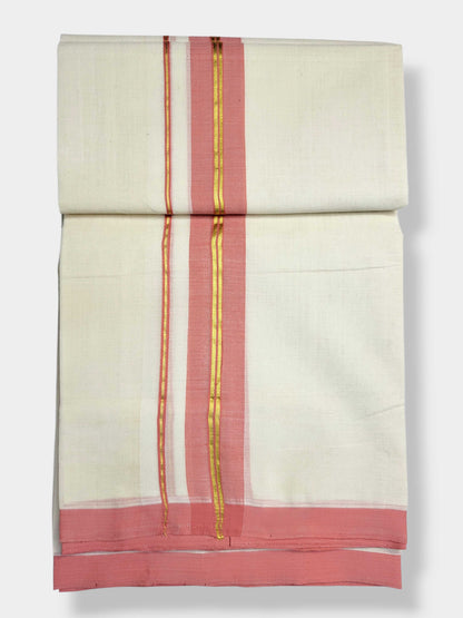 Kerala Balaramapuram Pure Cotton Handloom Mundu/Dhoti