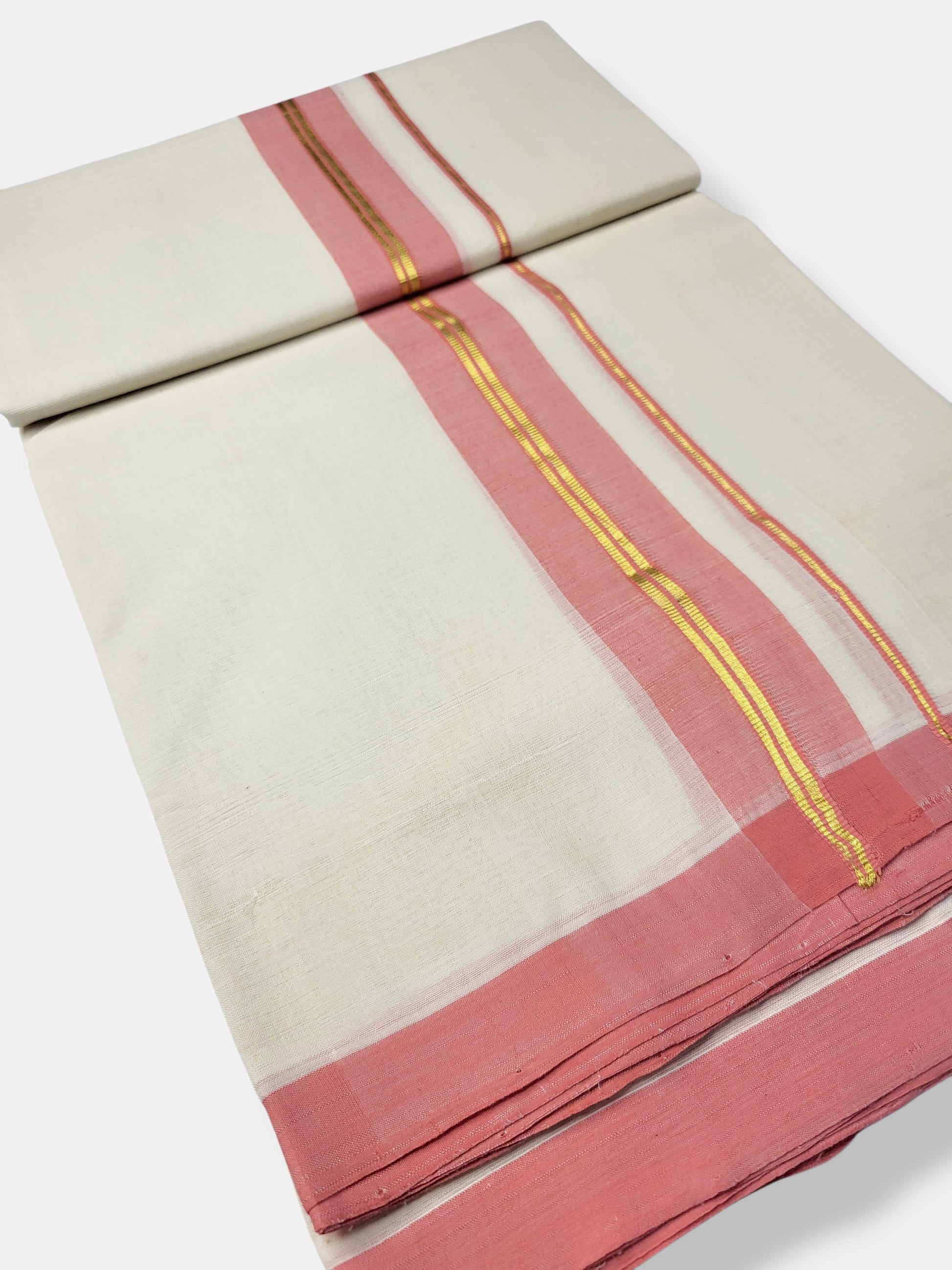 Kerala Balaramapuram Pure Cotton Handloom Mundu/Dhoti