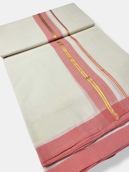 Kerala Balaramapuram Pure Cotton Handloom Mundu/Dhoti