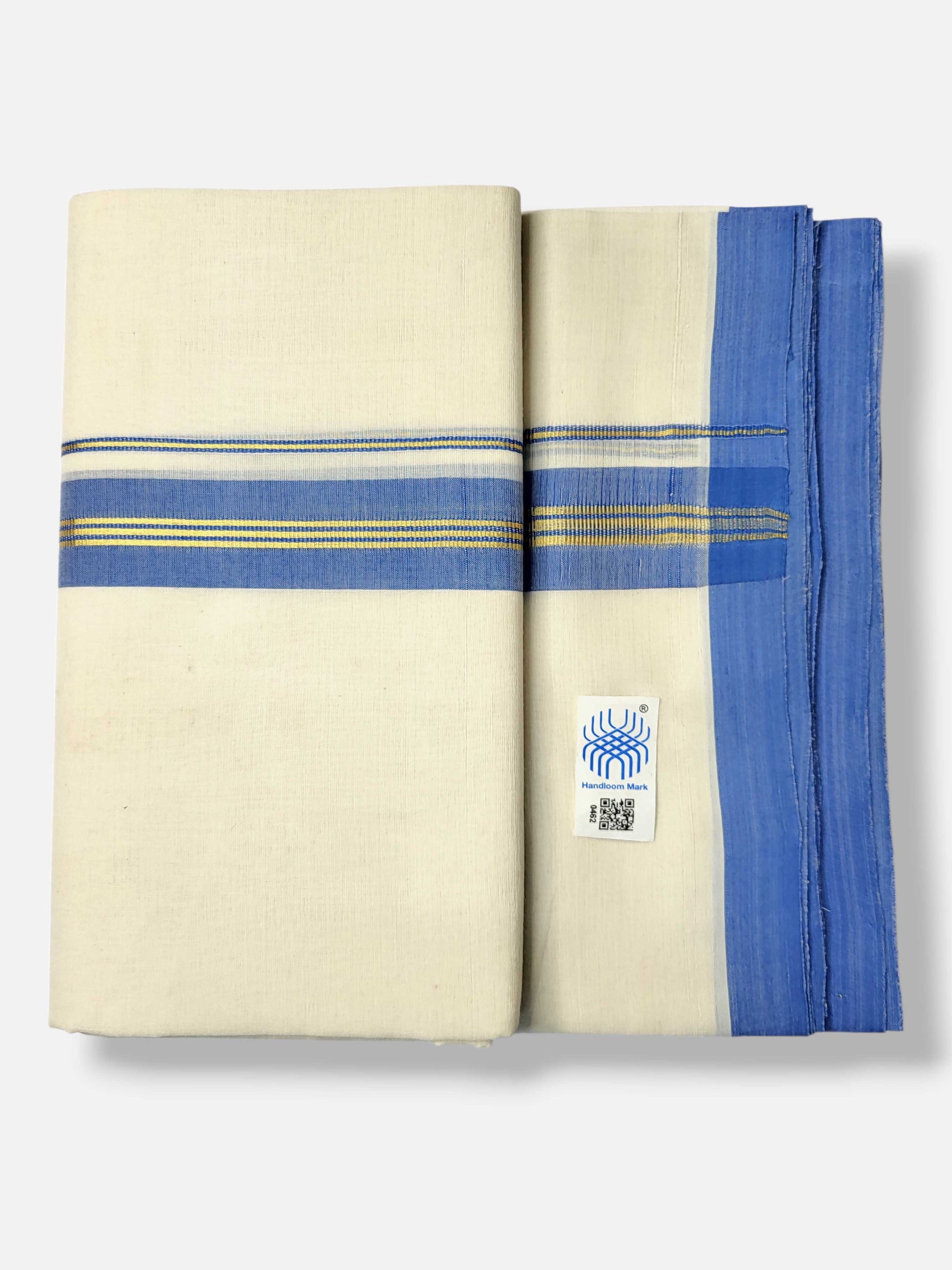 Kerala Balaramapuram Pure Cotton Handloom Mundu/Dhoti