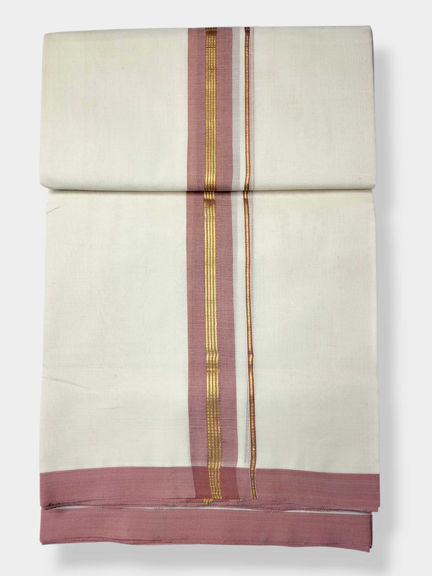 Kerala Balaramapuram Pure Cotton Handloom Mundu/Dhoti