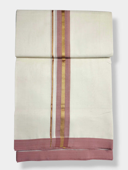 Kerala Balaramapuram Pure Cotton Handloom Mundu/Dhoti