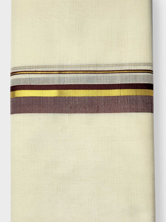 Kerala Balaramapuram Pure Cotton Handloom Mundu/Dhoti