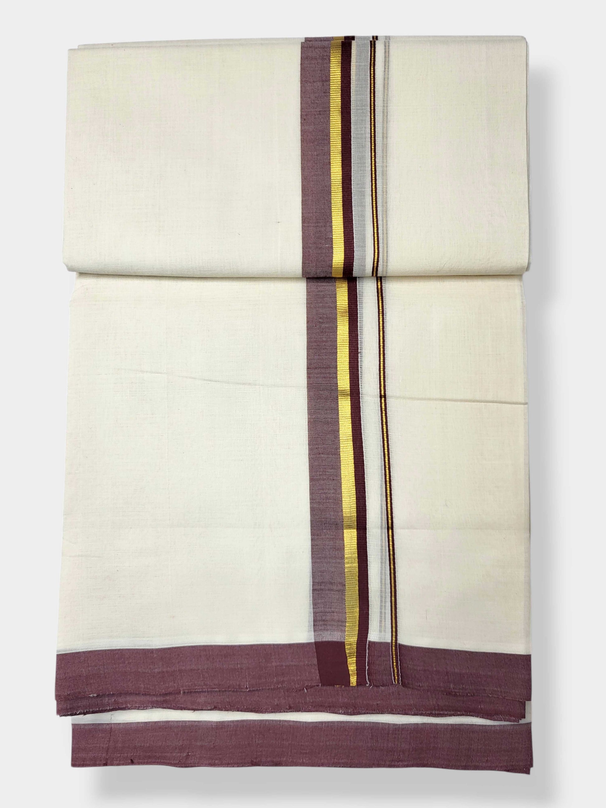 Kerala Balaramapuram Pure Cotton Handloom Mundu/Dhoti