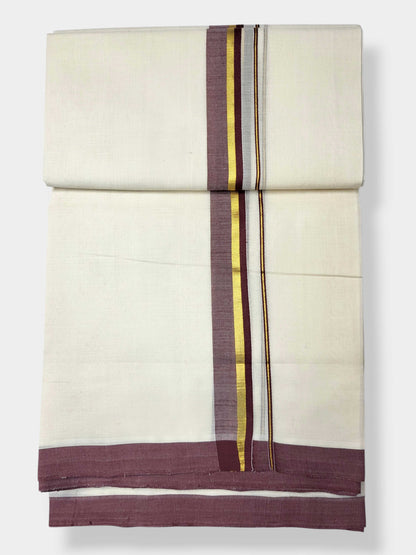Kerala Balaramapuram Pure Cotton Handloom Mundu/Dhoti