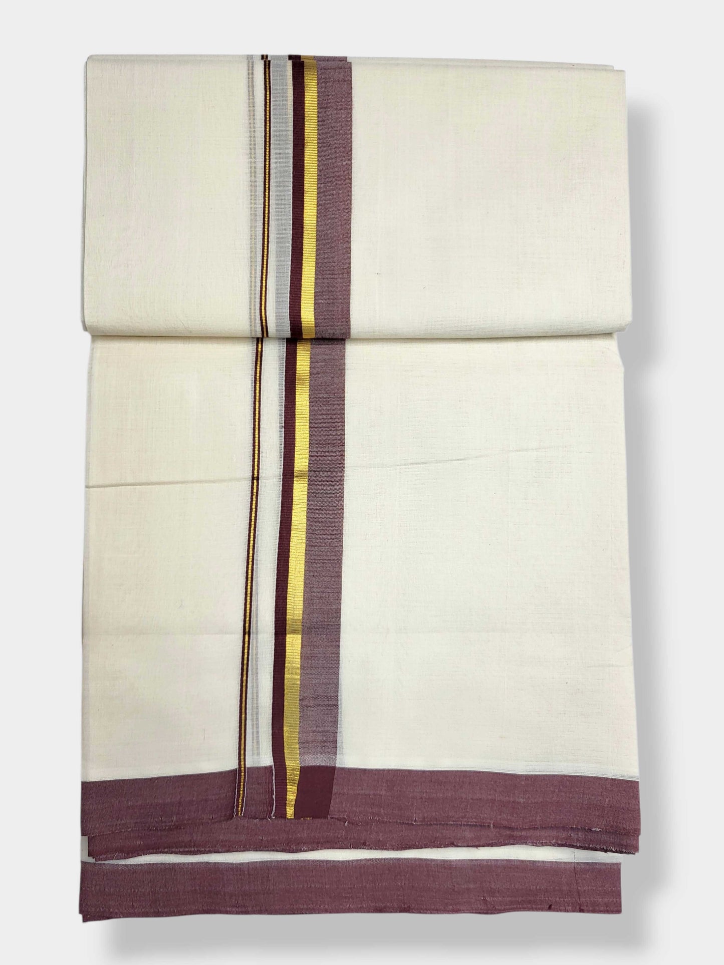 Kerala Balaramapuram Pure Cotton Handloom Mundu/Dhoti