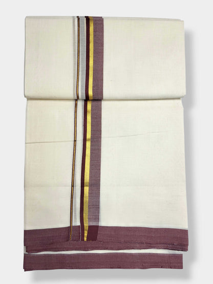 Kerala Balaramapuram Pure Cotton Handloom Mundu/Dhoti