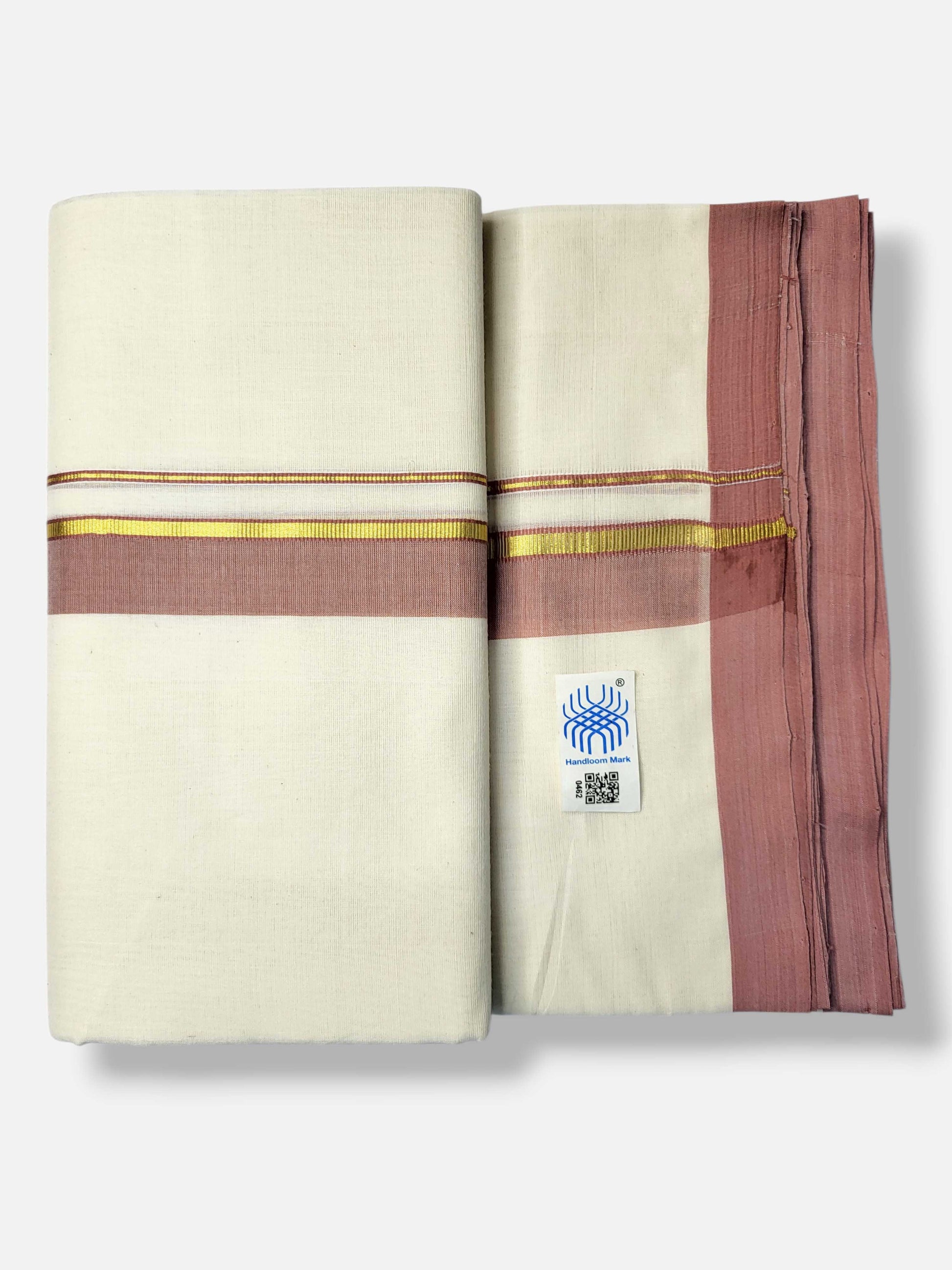 Kerala Balaramapuram Pure Cotton Handloom Mundu/Dhoti