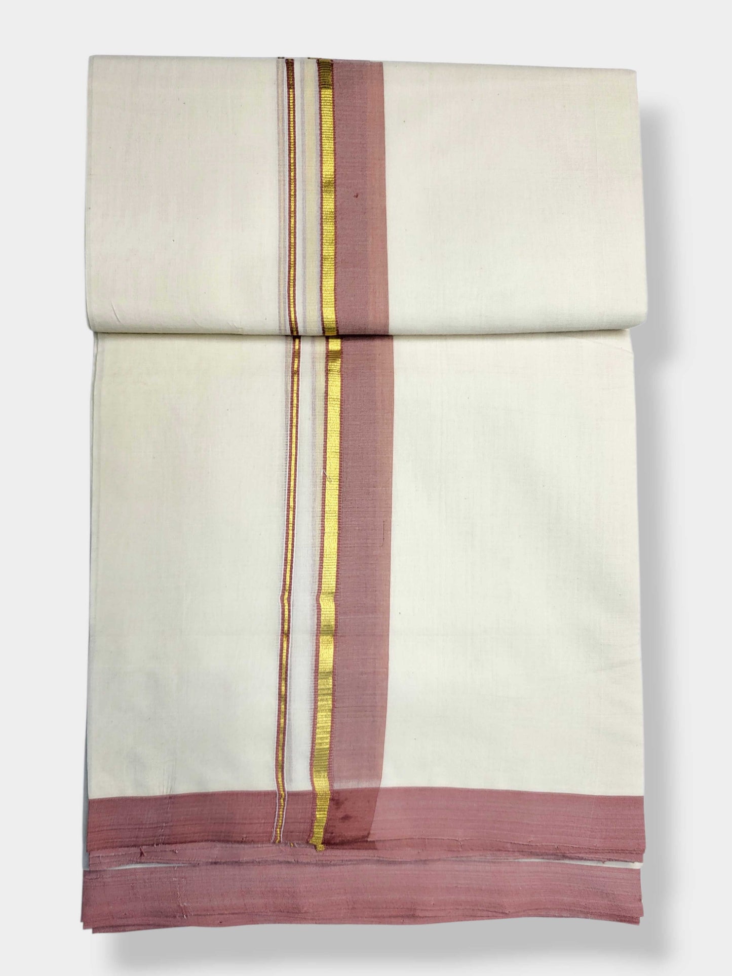 Kerala Balaramapuram Pure Cotton Handloom Mundu/Dhoti