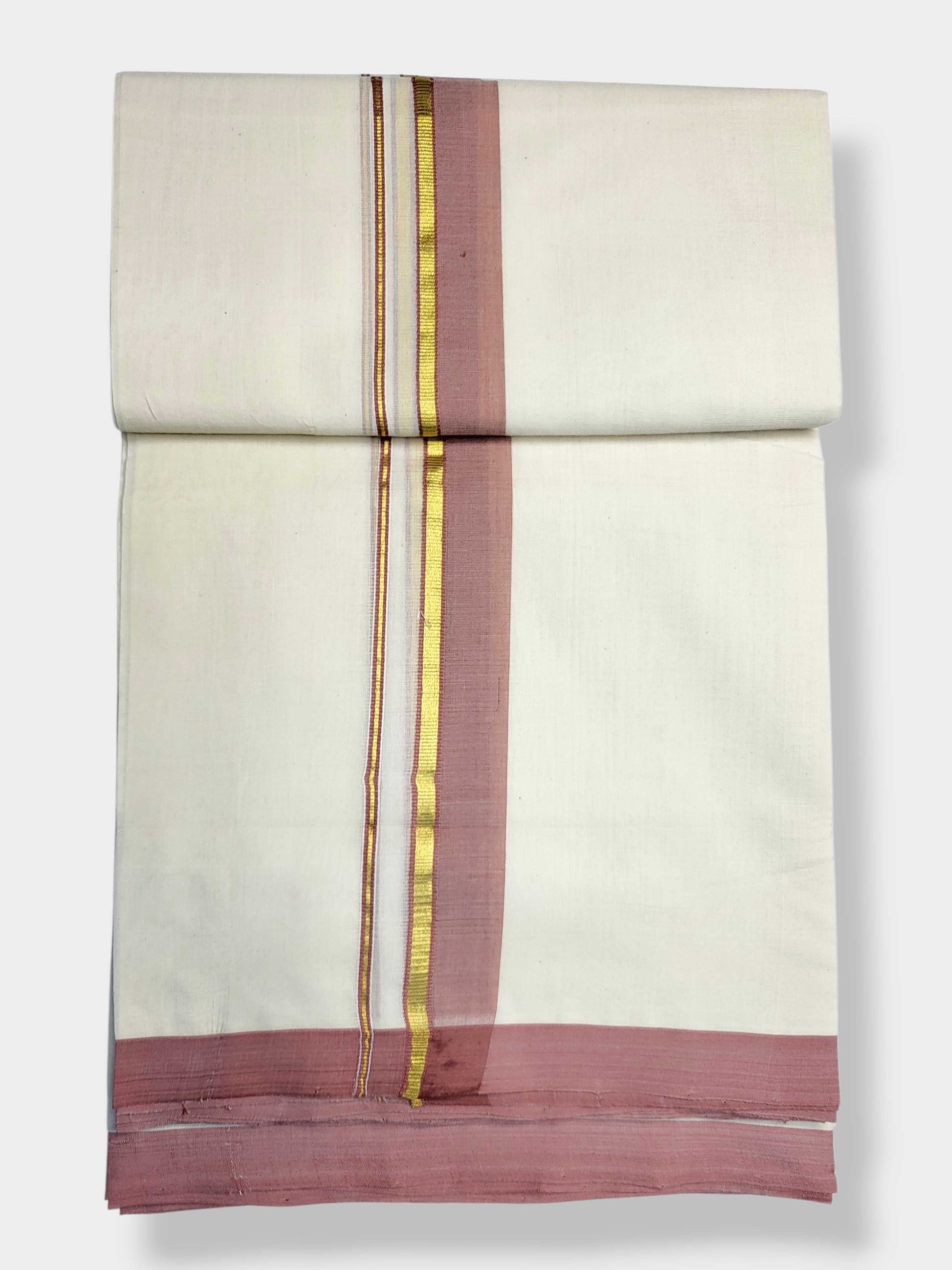 Kerala Balaramapuram Pure Cotton Handloom Mundu/Dhoti