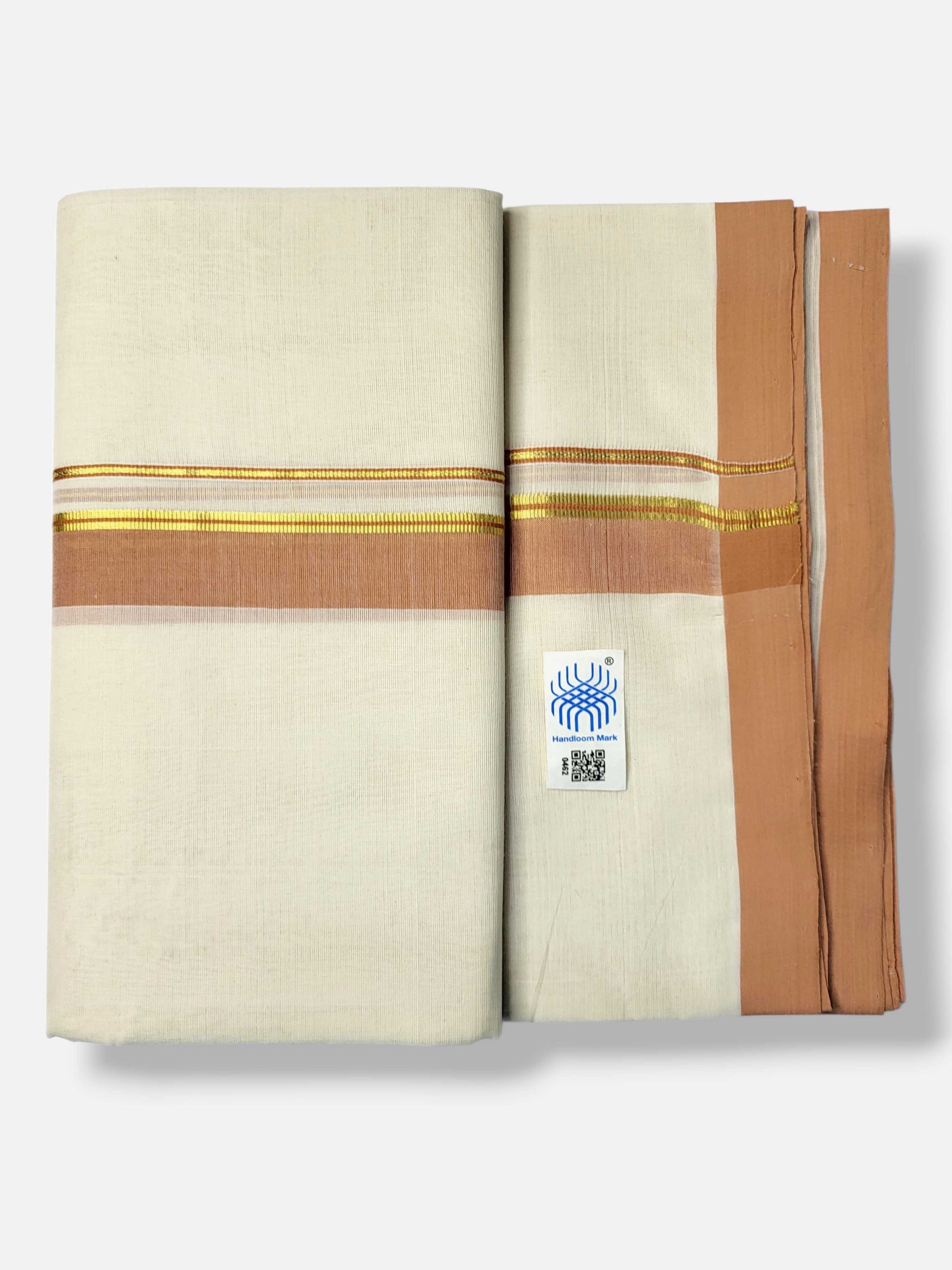 Kerala Balaramapuram Pure Cotton Handloom Mundu/Dhoti