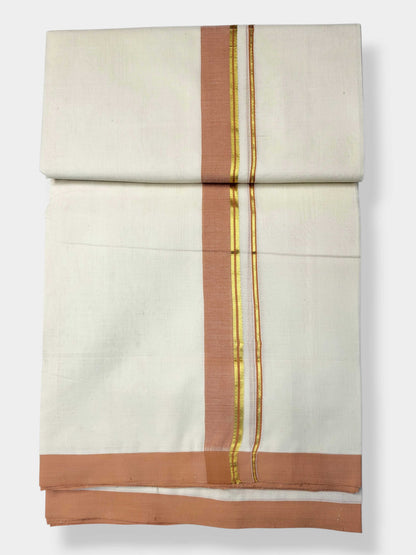 Kerala Balaramapuram Pure Cotton Handloom Mundu/Dhoti