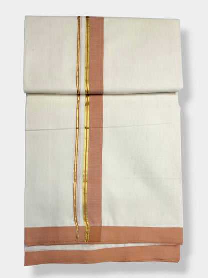 Kerala Balaramapuram Pure Cotton Handloom Mundu/Dhoti