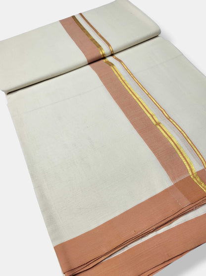 Kerala Balaramapuram Pure Cotton Handloom Mundu/Dhoti