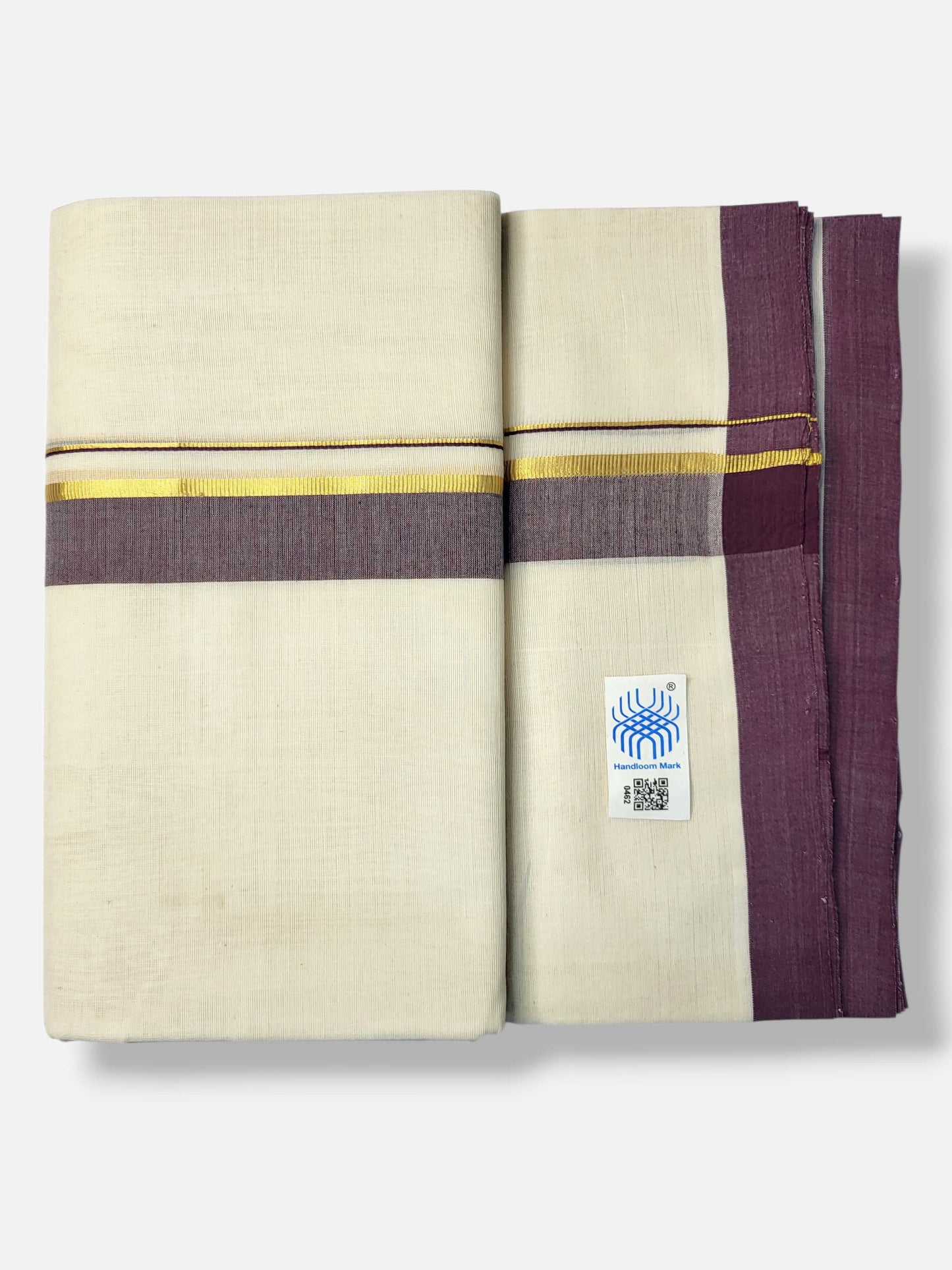 Kerala Balaramapuram Pure Cotton Handloom Mundu/Dhoti