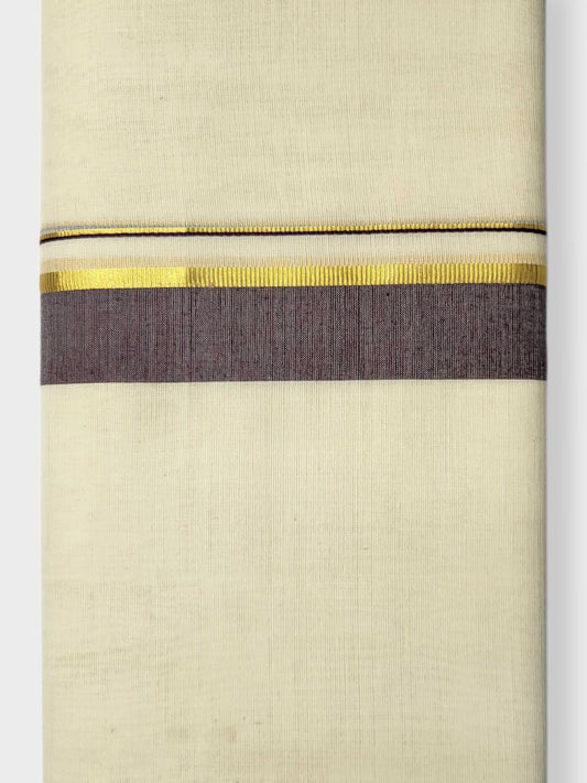 Kerala Balaramapuram Pure Cotton Handloom Mundu/Dhoti