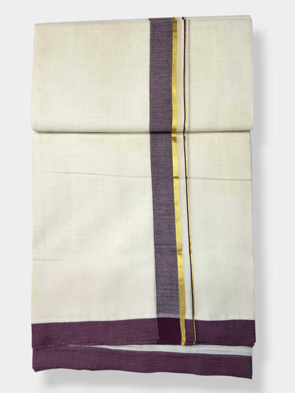 Kerala Balaramapuram Pure Cotton Handloom Mundu/Dhoti