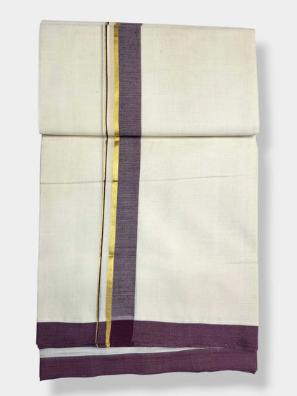 Kerala Balaramapuram Pure Cotton Handloom Mundu/Dhoti